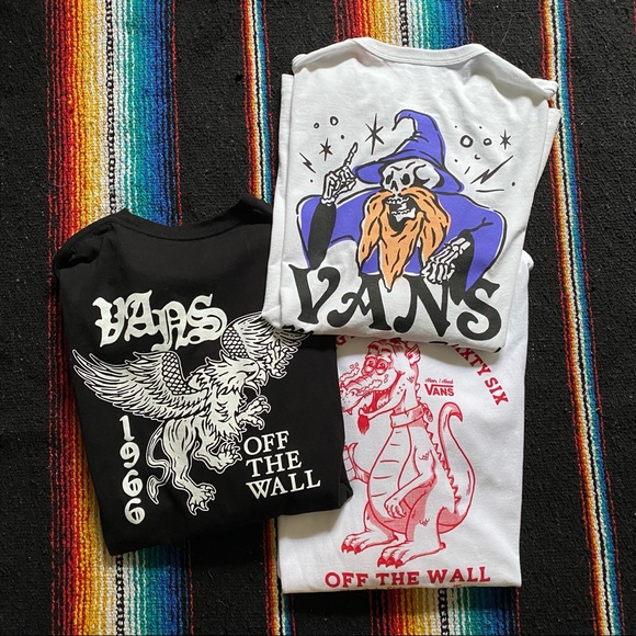 Vans Tops - 3 long sleeve vans shirts